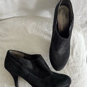 Nine West Black Heeled Boots for Women